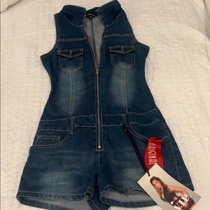 VIP jeans denim jumpsuit